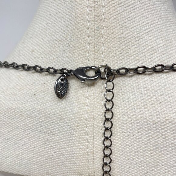 Long Cross Necklace Black Goth Whimsigoth Spirituality Minimal - Picture 3 of 11